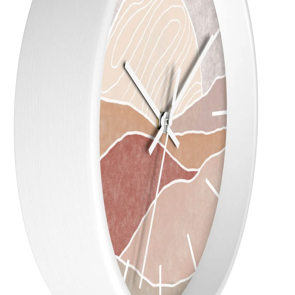 Silent Wall Clock Sunset Modern Landscape Hanging Wall Clock Decor