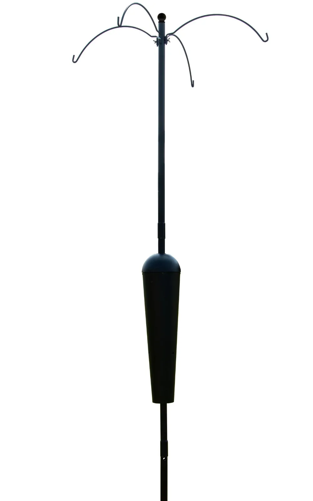 Squirrel Stopper Sequoia Squirrel Proof Bird Feeder Pole System with 4 Hanging Stations