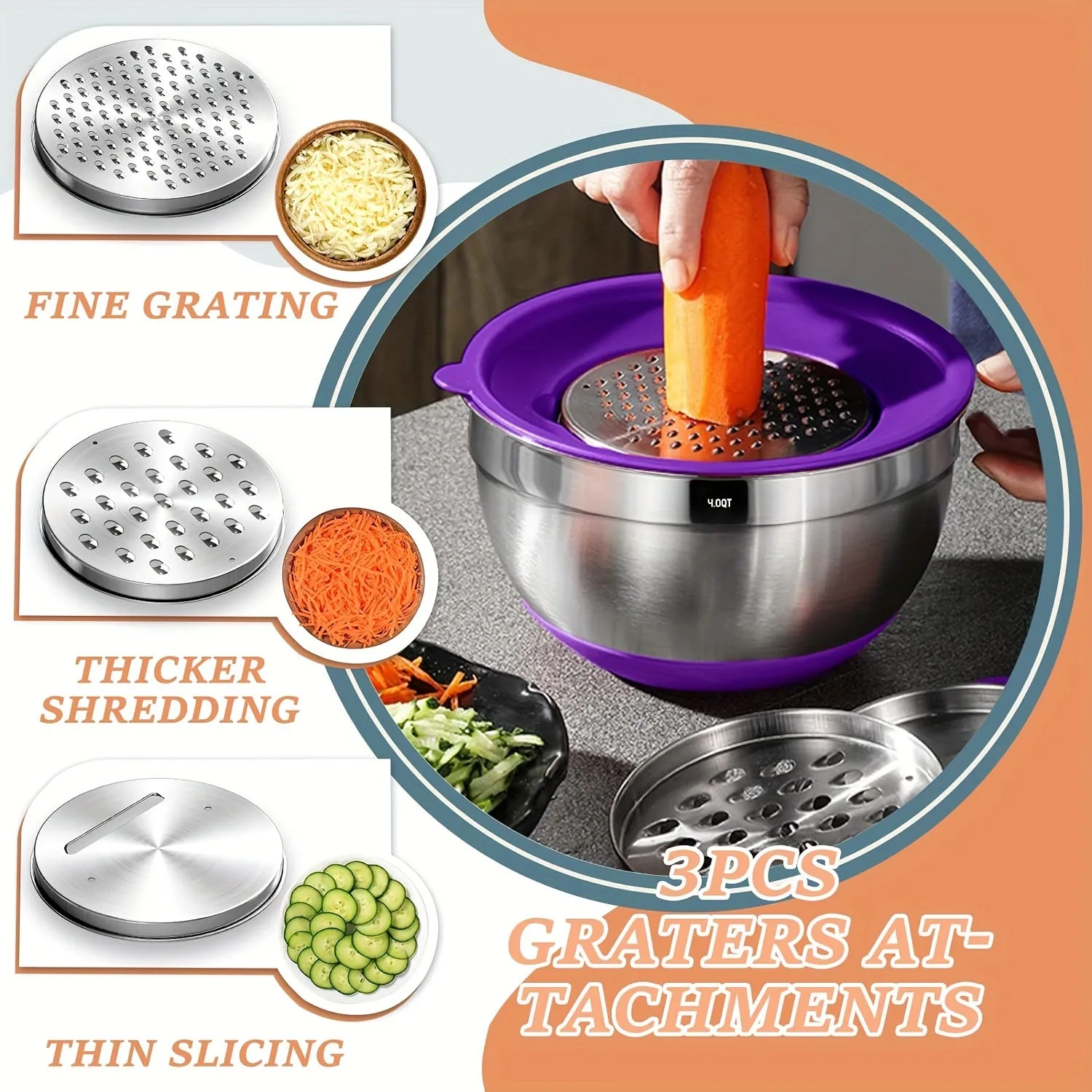 Stainless Steel Mixing Bowls Set
