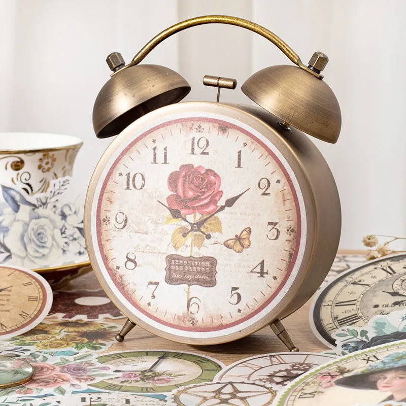 Steampunk Style Washi Stickers - Numbers, Clocks, Gears, Flowers