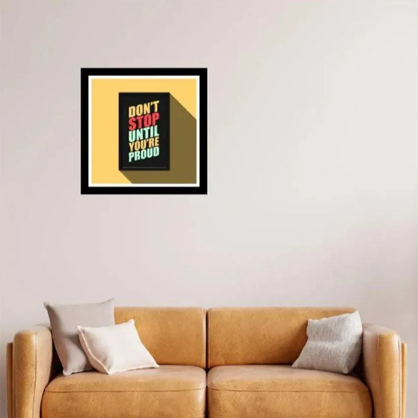 Success Vision Acrylic Motivational Quotes Wall Art Frame | 12 x 12 inches