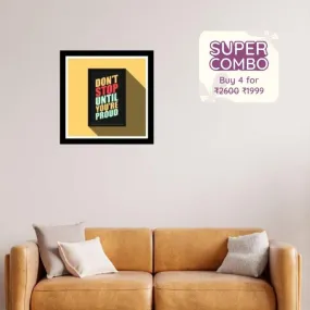 Success Vision Acrylic Motivational Quotes Wall Art Frame | 12 x 12 inches