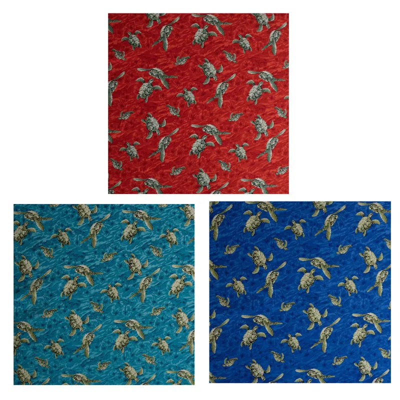 Swimming Turtles Fabric | Peachskin