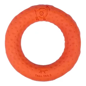 Tall Tails Goat Natural Rubber and Floating Ring Fetch Dog Toy