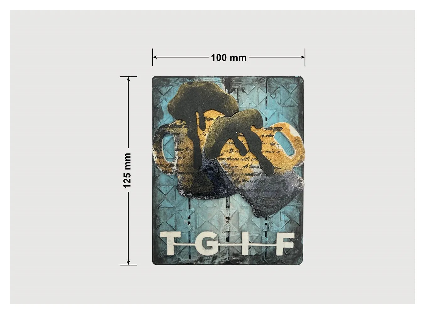 TGIF' Hand-Painted Fridge Magnet - Multi-Color