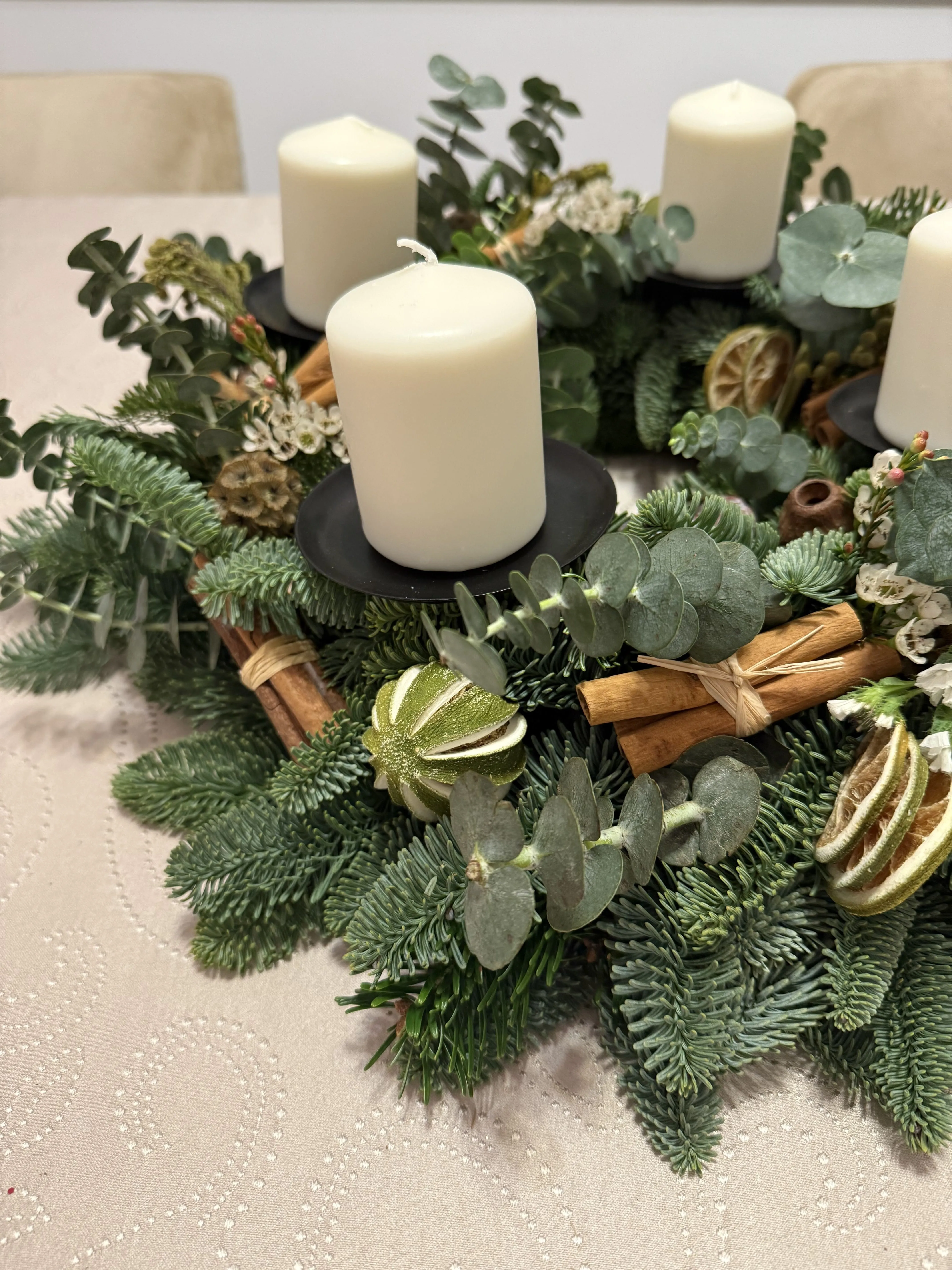 The Advent Glow Wreath (With 4 Candles)