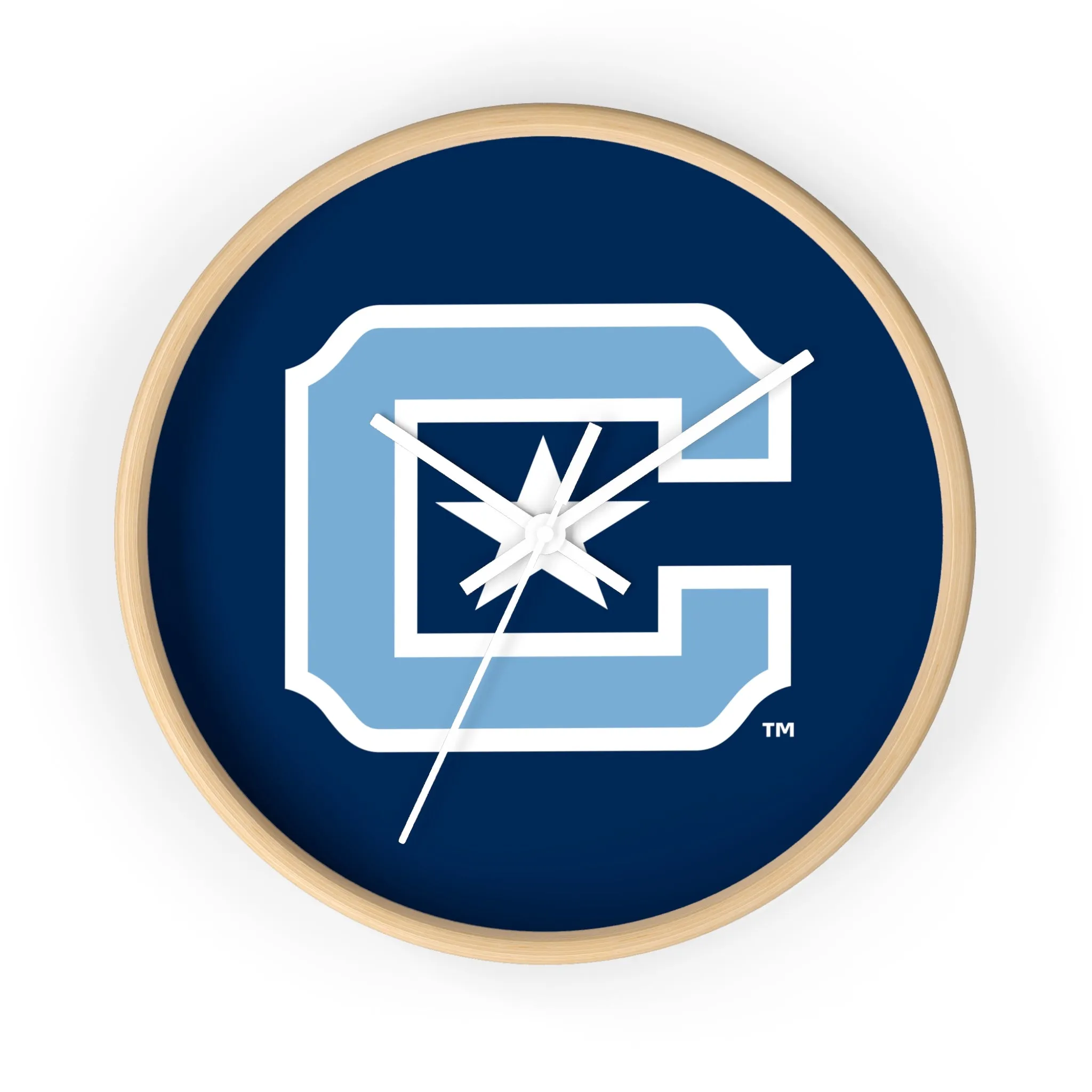 The Citadel, Carolina Blue C Star, Wall Clock