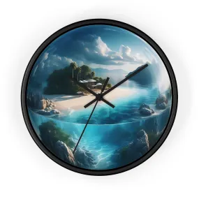 The world in a drop of water Wall Clock