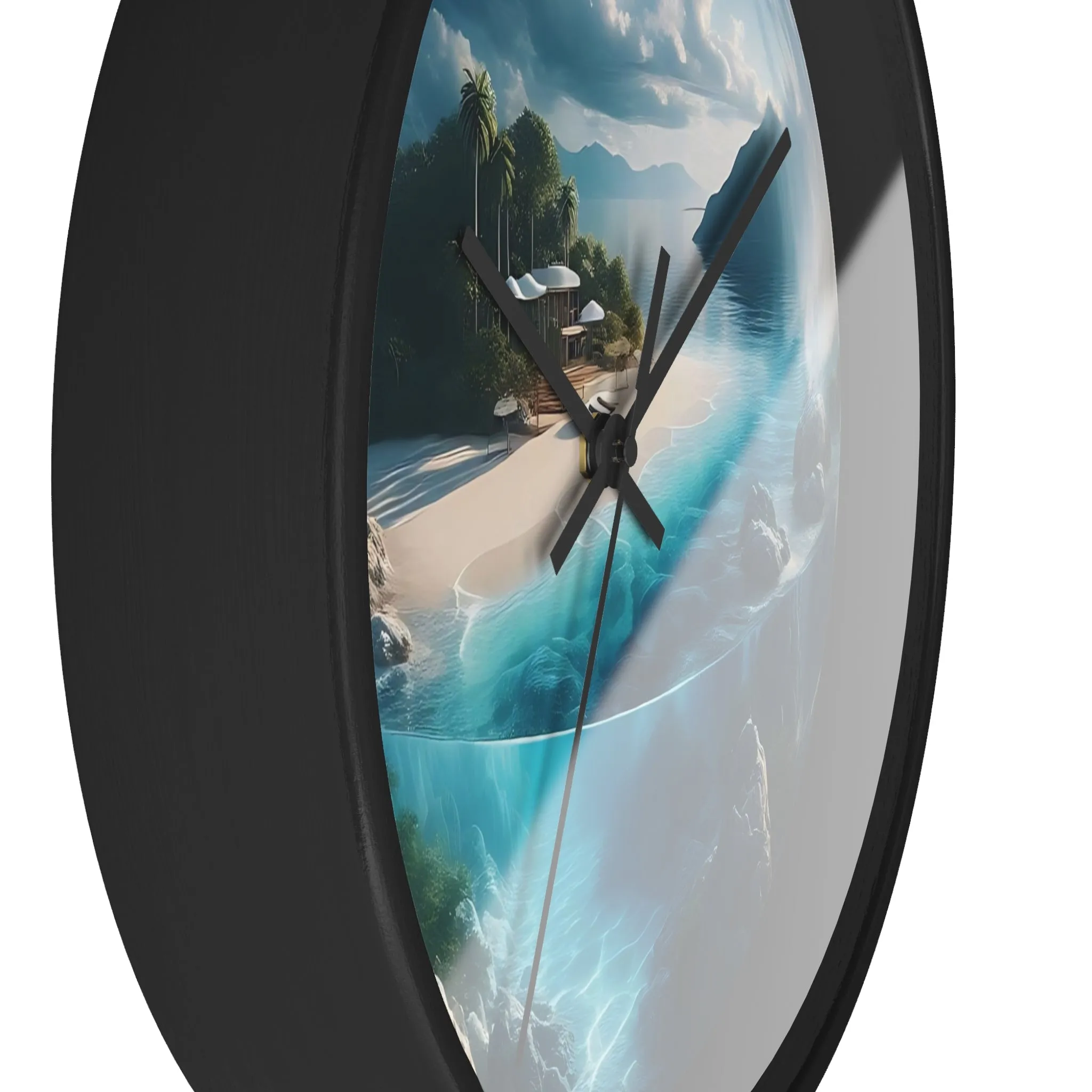 The world in a drop of water Wall Clock
