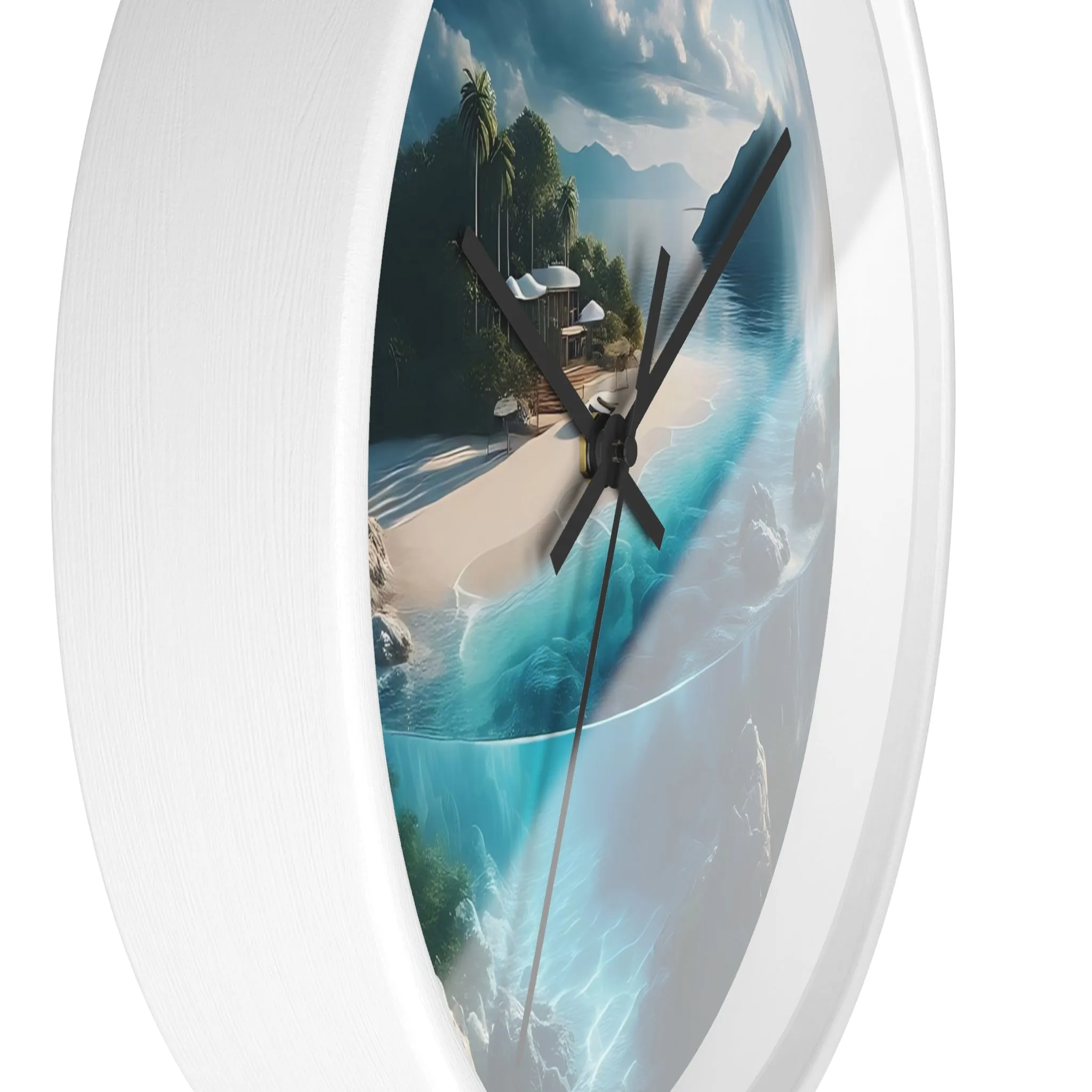 The world in a drop of water Wall Clock