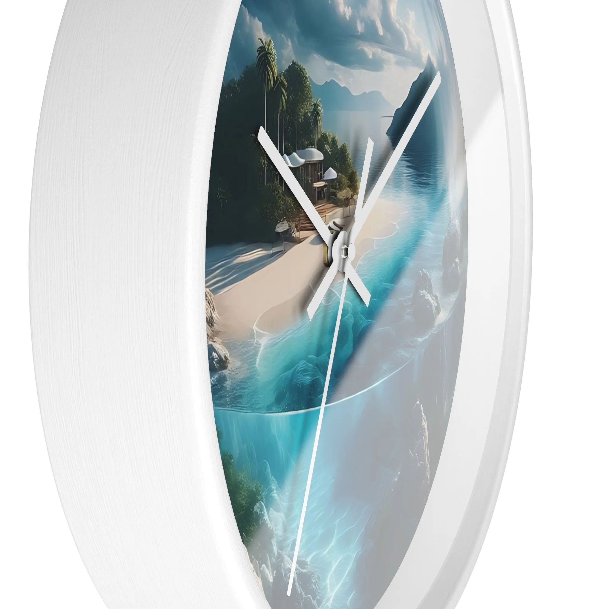 The world in a drop of water Wall Clock