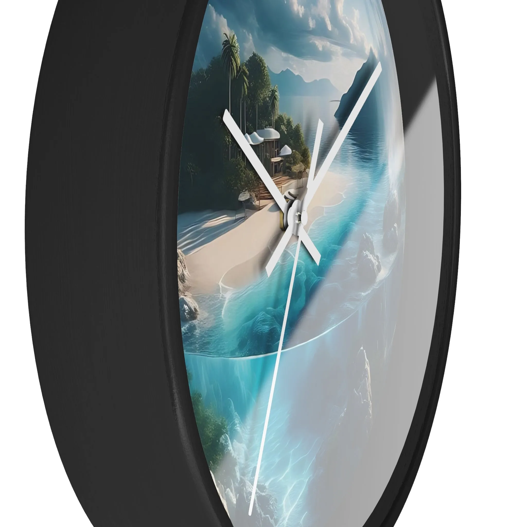 The world in a drop of water Wall Clock