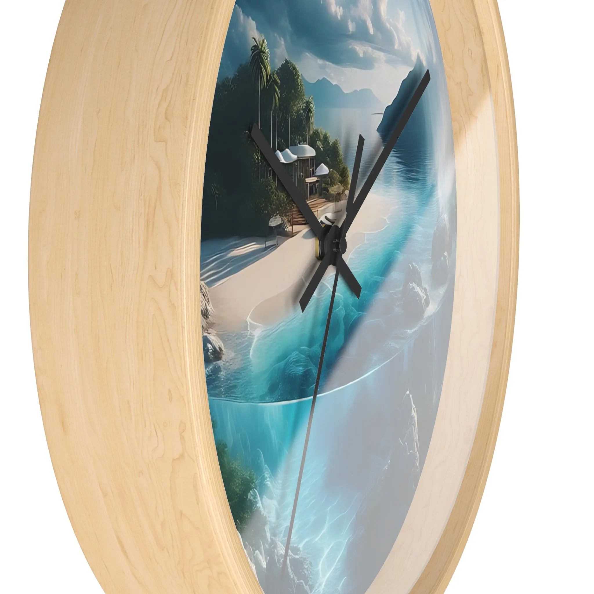 The world in a drop of water Wall Clock