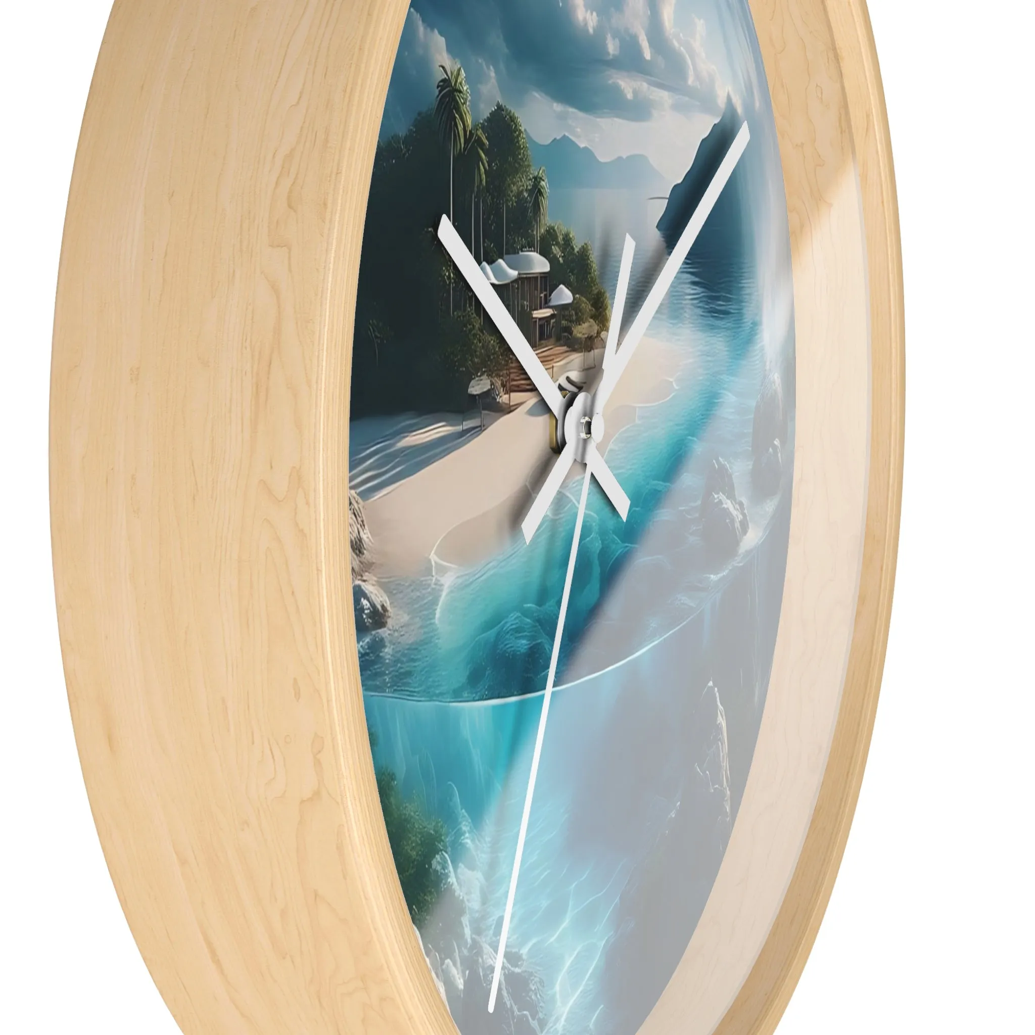 The world in a drop of water Wall Clock
