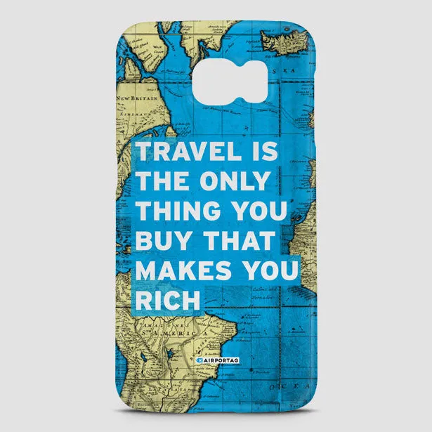 Travel is - World Map - Phone Case