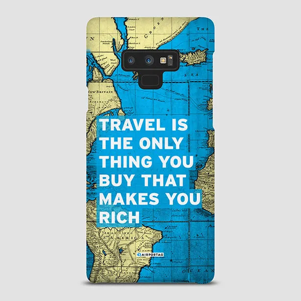 Travel is - World Map - Phone Case