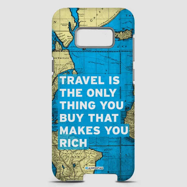 Travel is - World Map - Phone Case