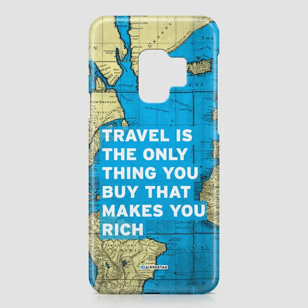 Travel is - World Map - Phone Case