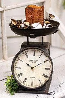 Vintage Scale Clock