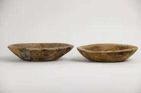 Vintage Wood Dough Bowl | Medium Hand Carved | Rustic Decor