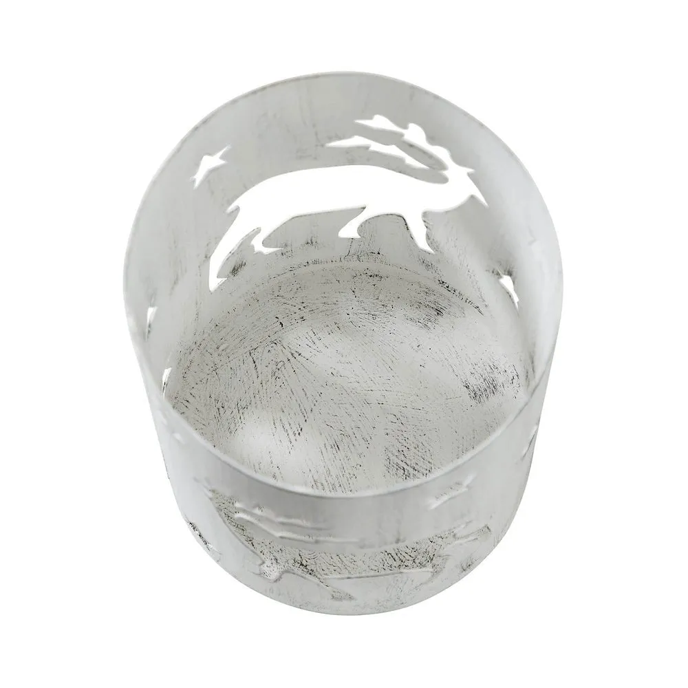 Votive Holder Reindeer - White