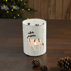 Votive Holder Reindeer - White