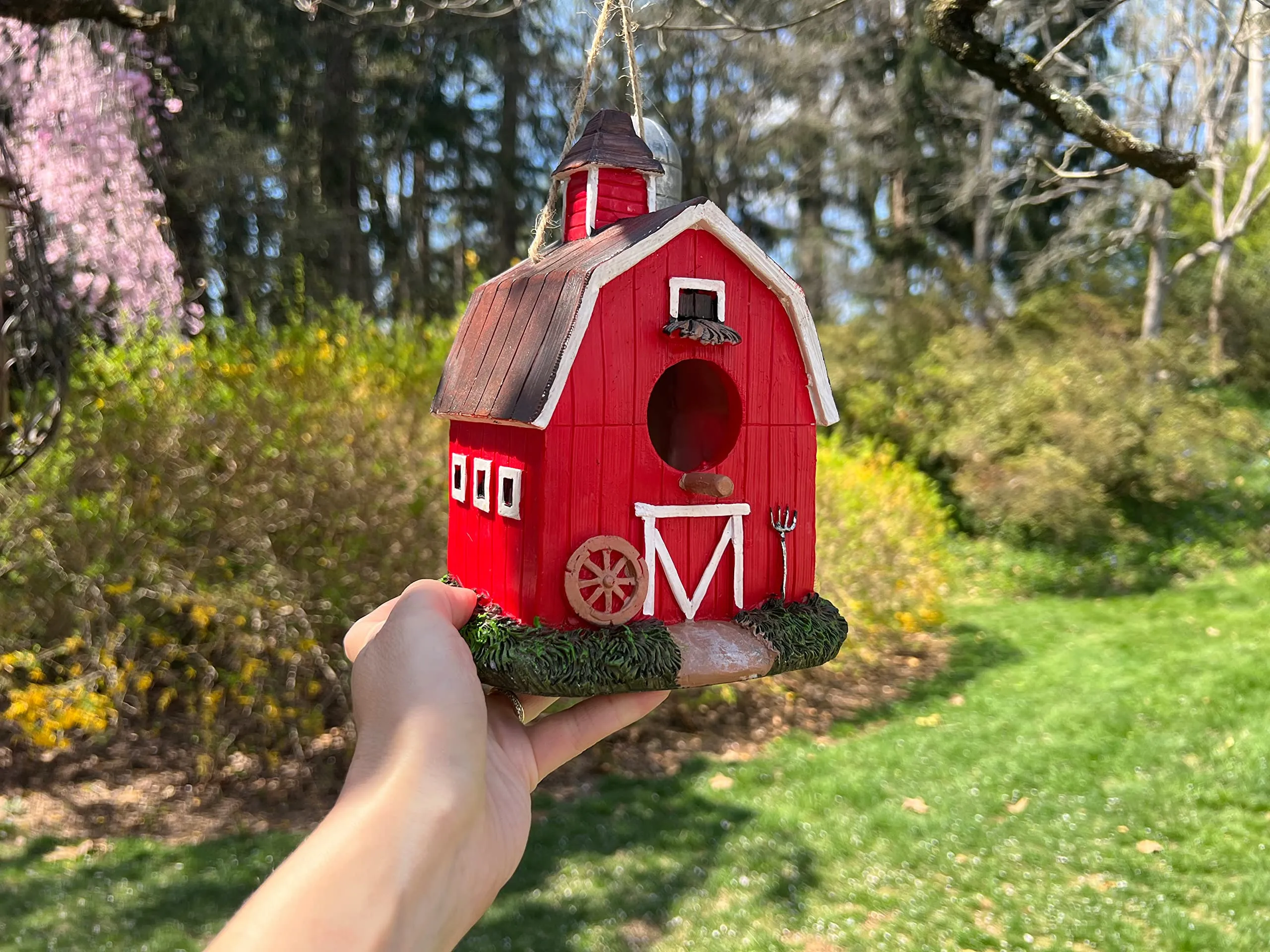 VP Home Red Barn Decorative Hand-Painted