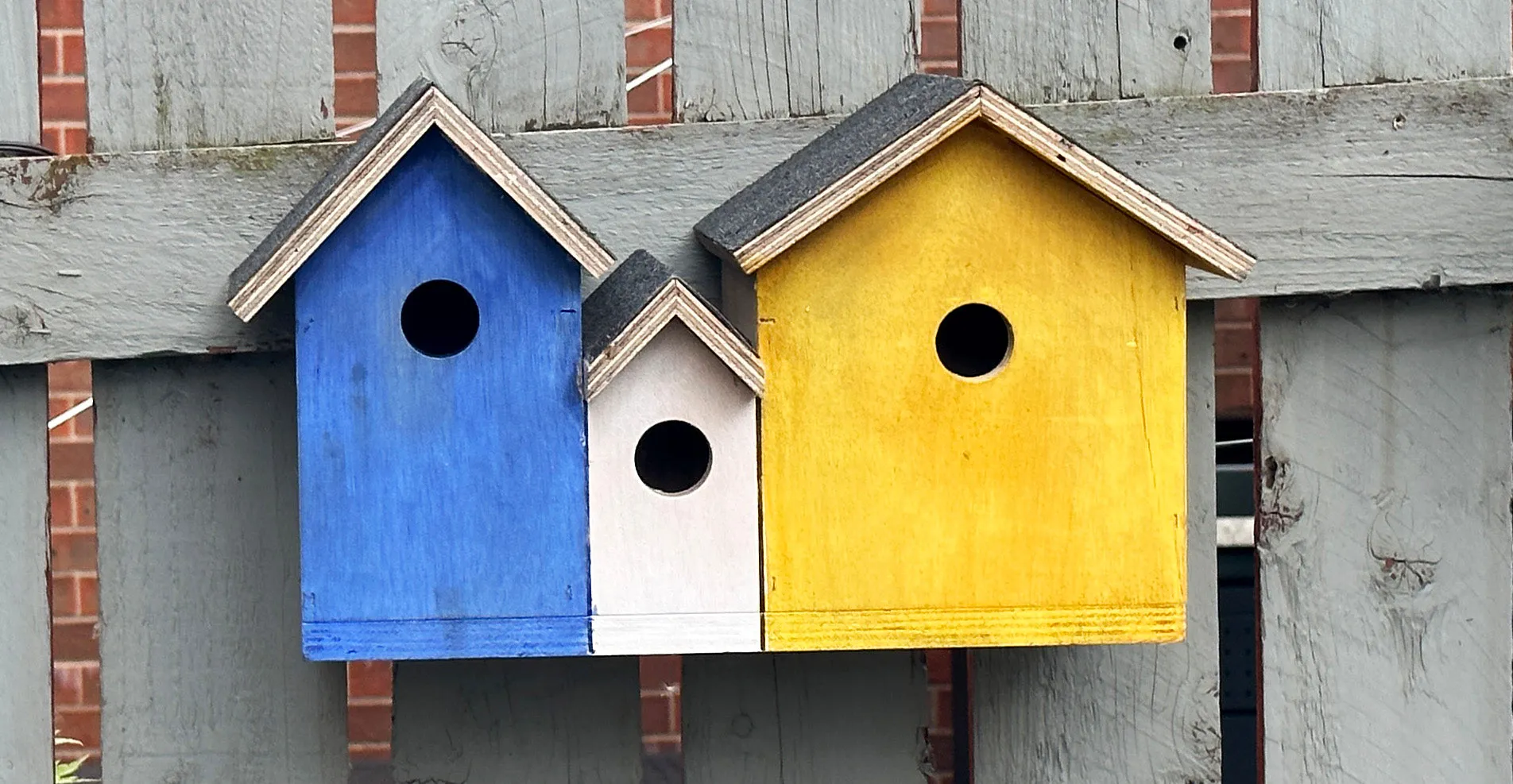 Wooden bird box, bird nesting box, garden bird box, bird house