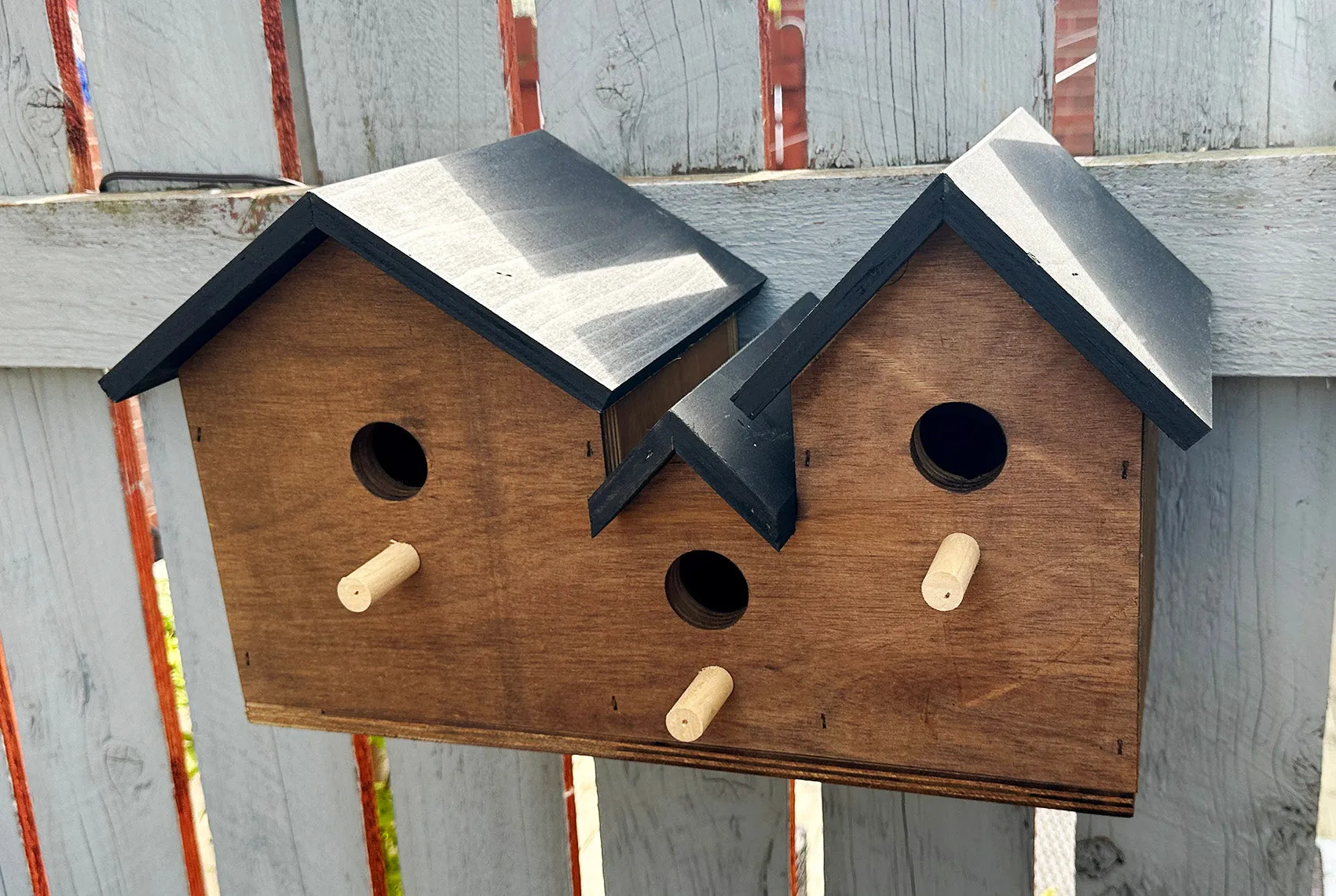 Wooden bird box, bird nesting box, garden bird box, bird house
