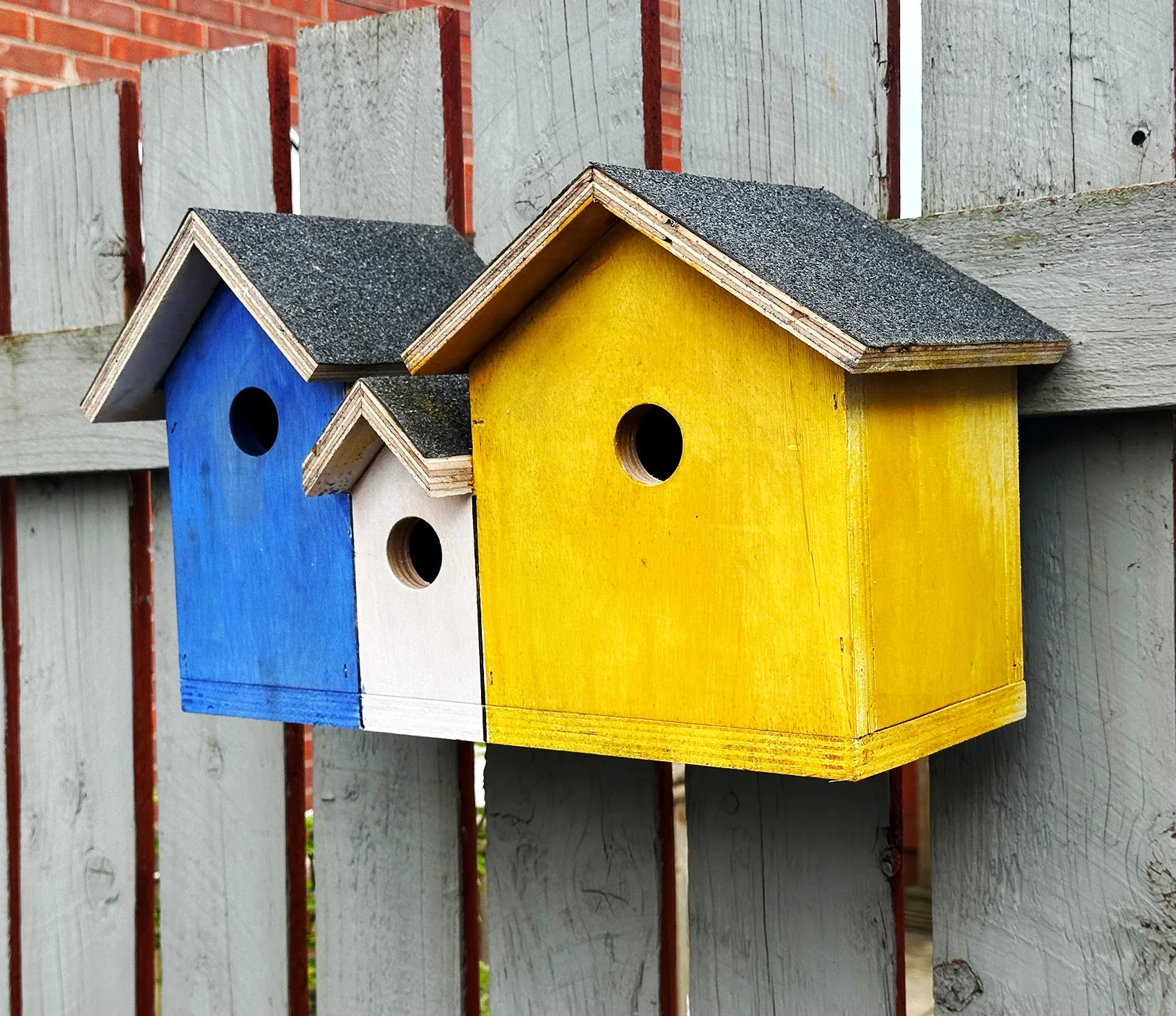 Wooden bird box, bird nesting box, garden bird box, bird house