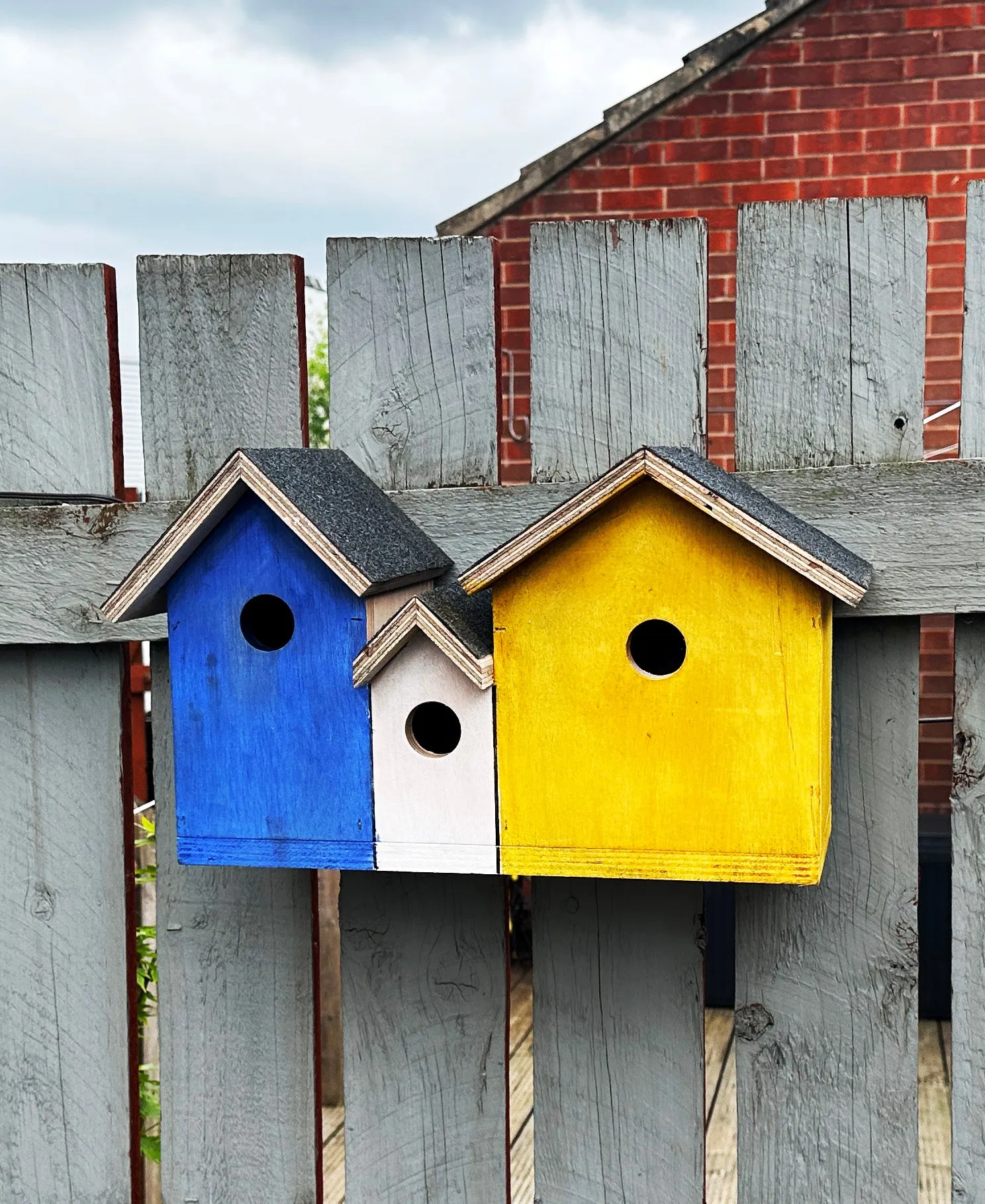 Wooden bird box, bird nesting box, garden bird box, bird house