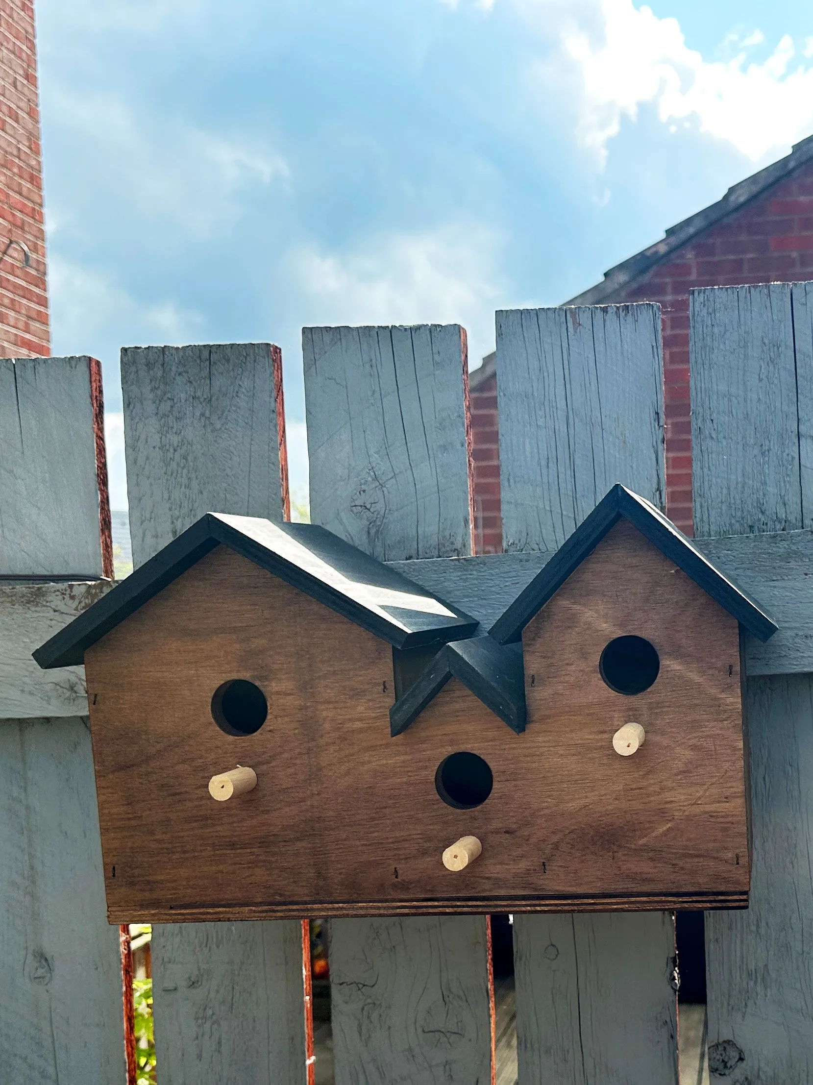 Wooden bird box, bird nesting box, garden bird box, bird house