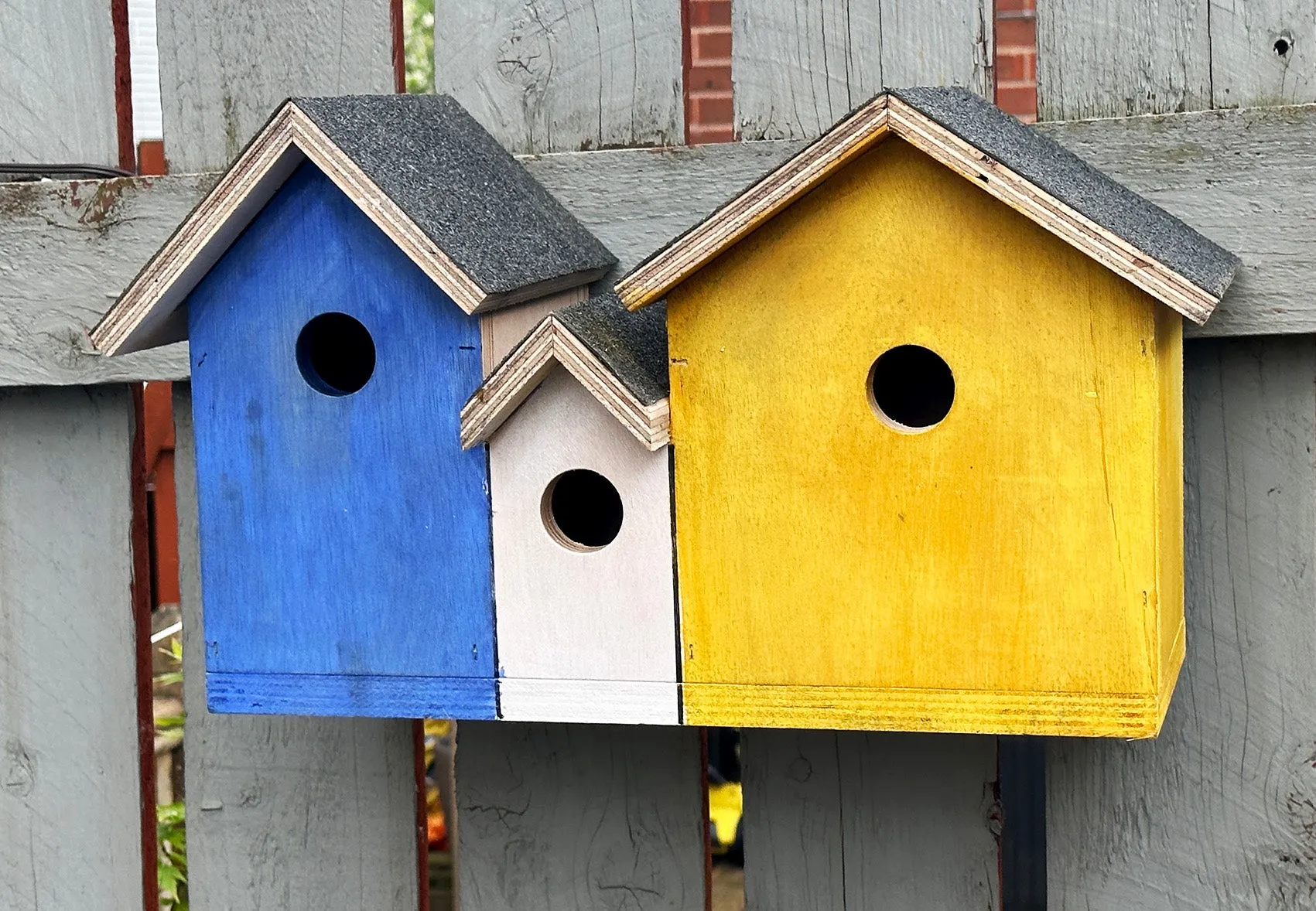Wooden bird box, bird nesting box, garden bird box, bird house