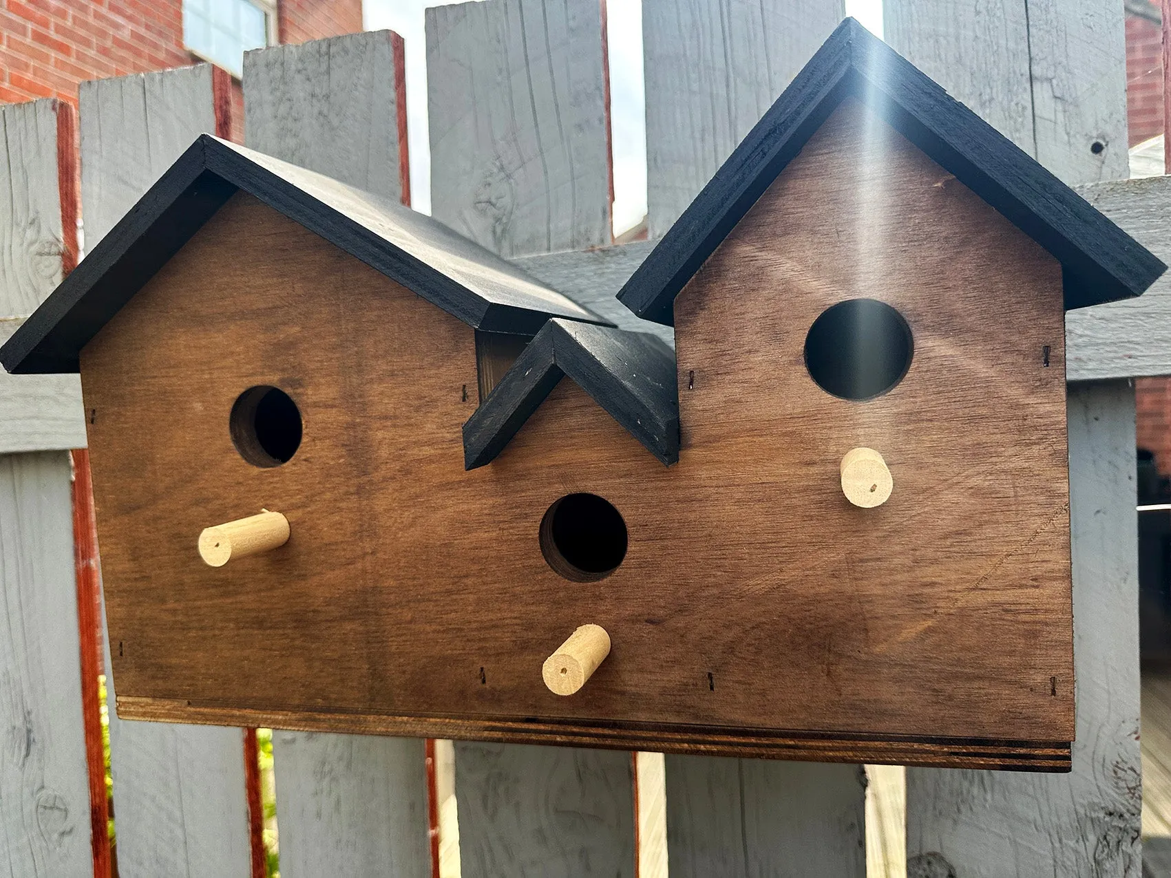 Wooden bird box, bird nesting box, garden bird box, bird house