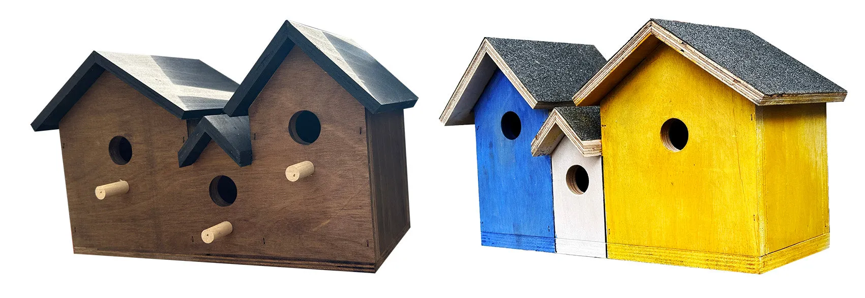 Wooden bird box, bird nesting box, garden bird box, bird house