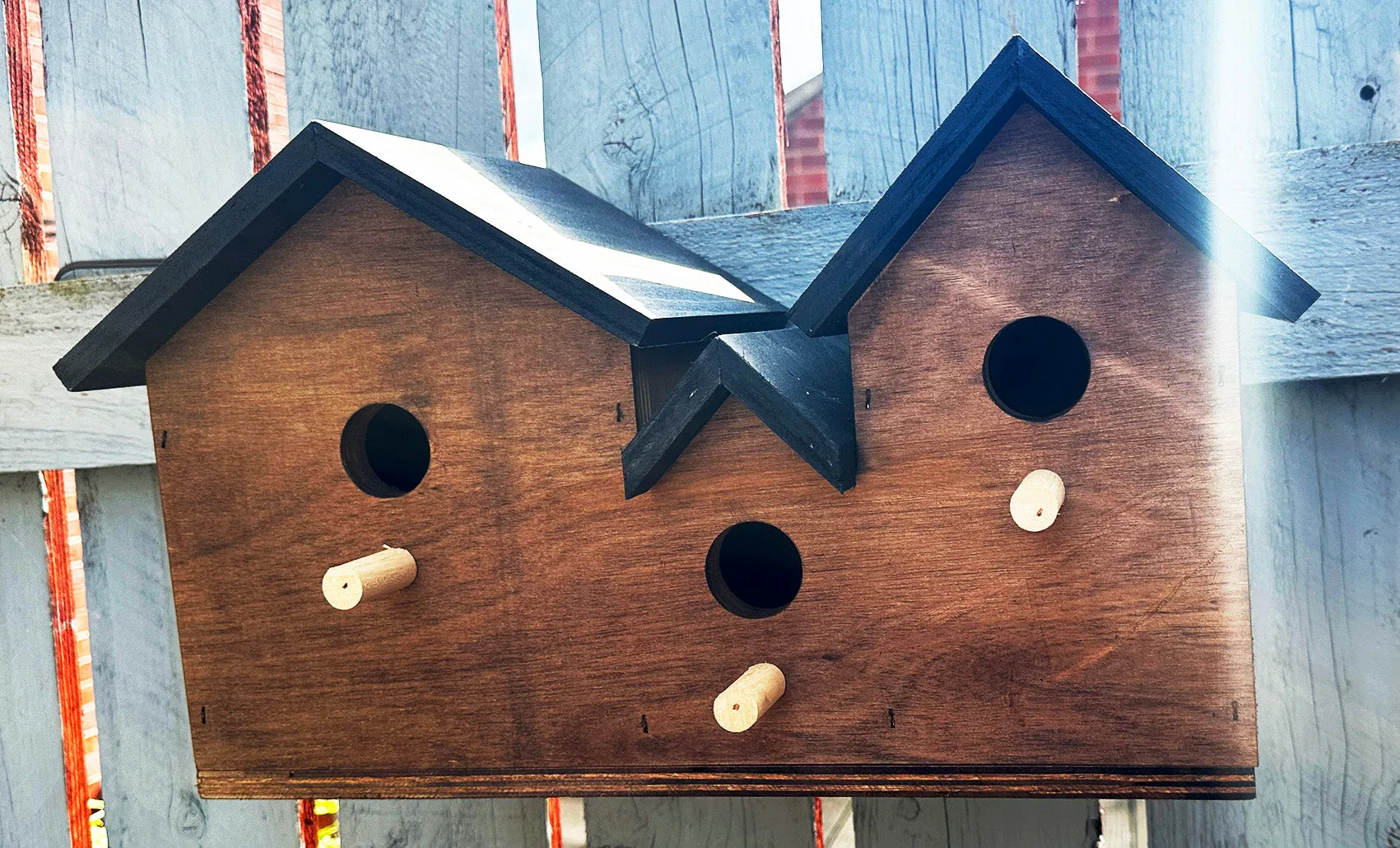Wooden bird box, bird nesting box, garden bird box, bird house