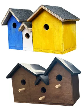 Wooden bird box, bird nesting box, garden bird box, bird house