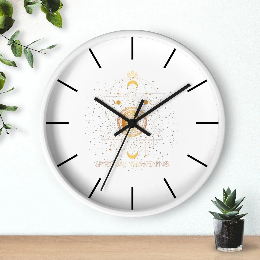 Yoga Spiritual Meditation Wall clock - Awakening 888 Angel Number