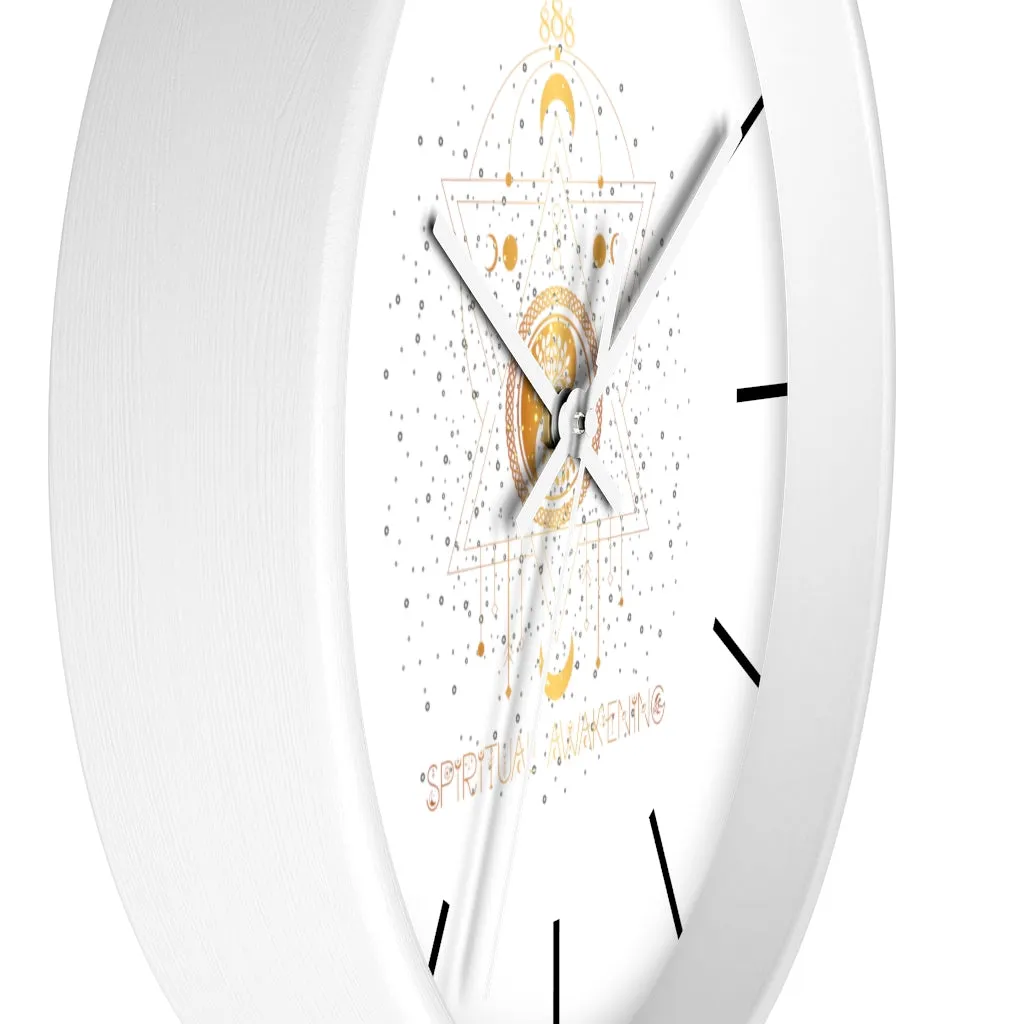 Yoga Spiritual Meditation Wall clock - Awakening 888 Angel Number