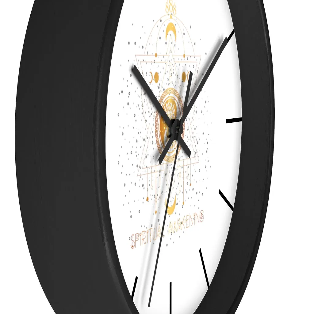 Yoga Spiritual Meditation Wall clock - Awakening 888 Angel Number