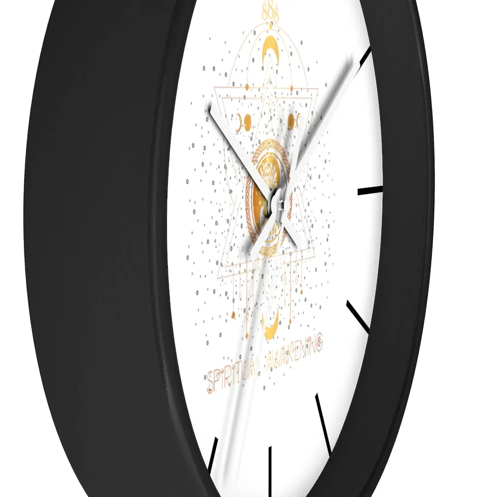 Yoga Spiritual Meditation Wall clock - Awakening 888 Angel Number