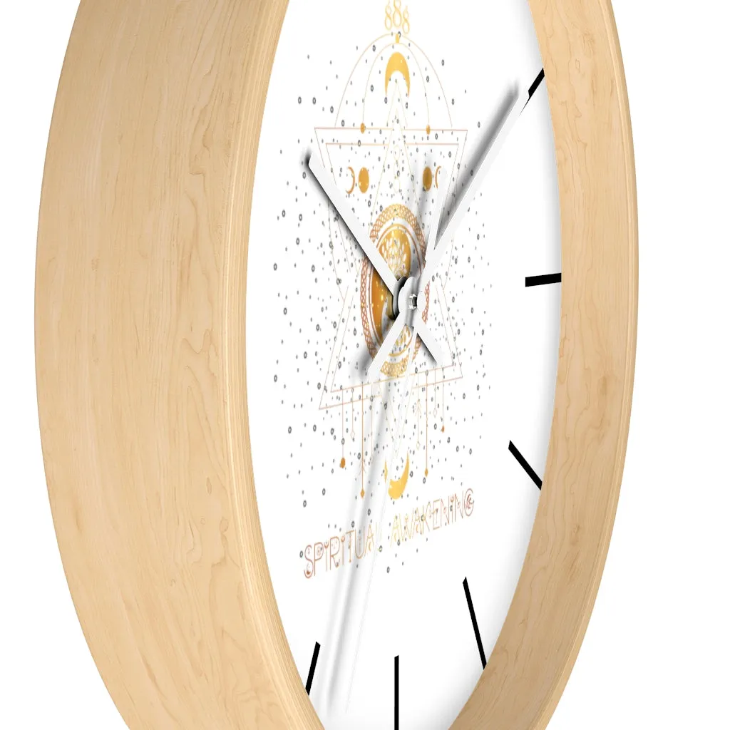 Yoga Spiritual Meditation Wall clock - Awakening 888 Angel Number