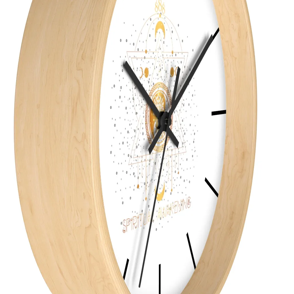 Yoga Spiritual Meditation Wall clock - Awakening 888 Angel Number