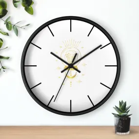 Yoga Spiritual Meditation Wall clock - Intuition 111 Angel Number