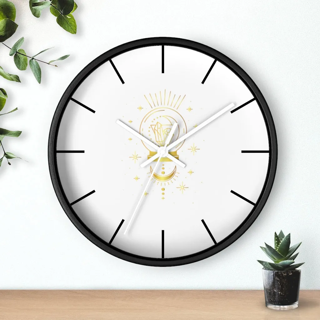 Yoga Spiritual Meditation Wall clock - Intuition 111 Angel Number