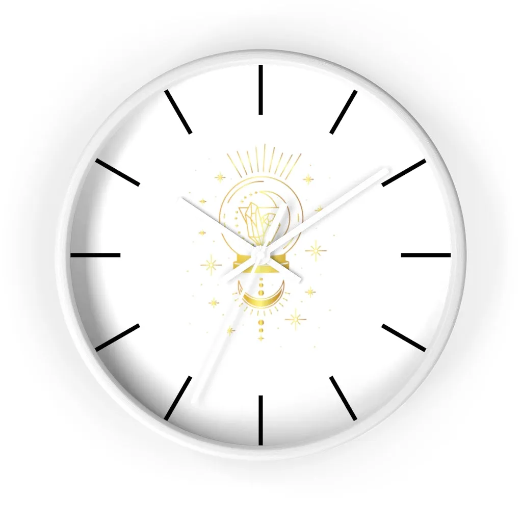 Yoga Spiritual Meditation Wall clock - Intuition 111 Angel Number