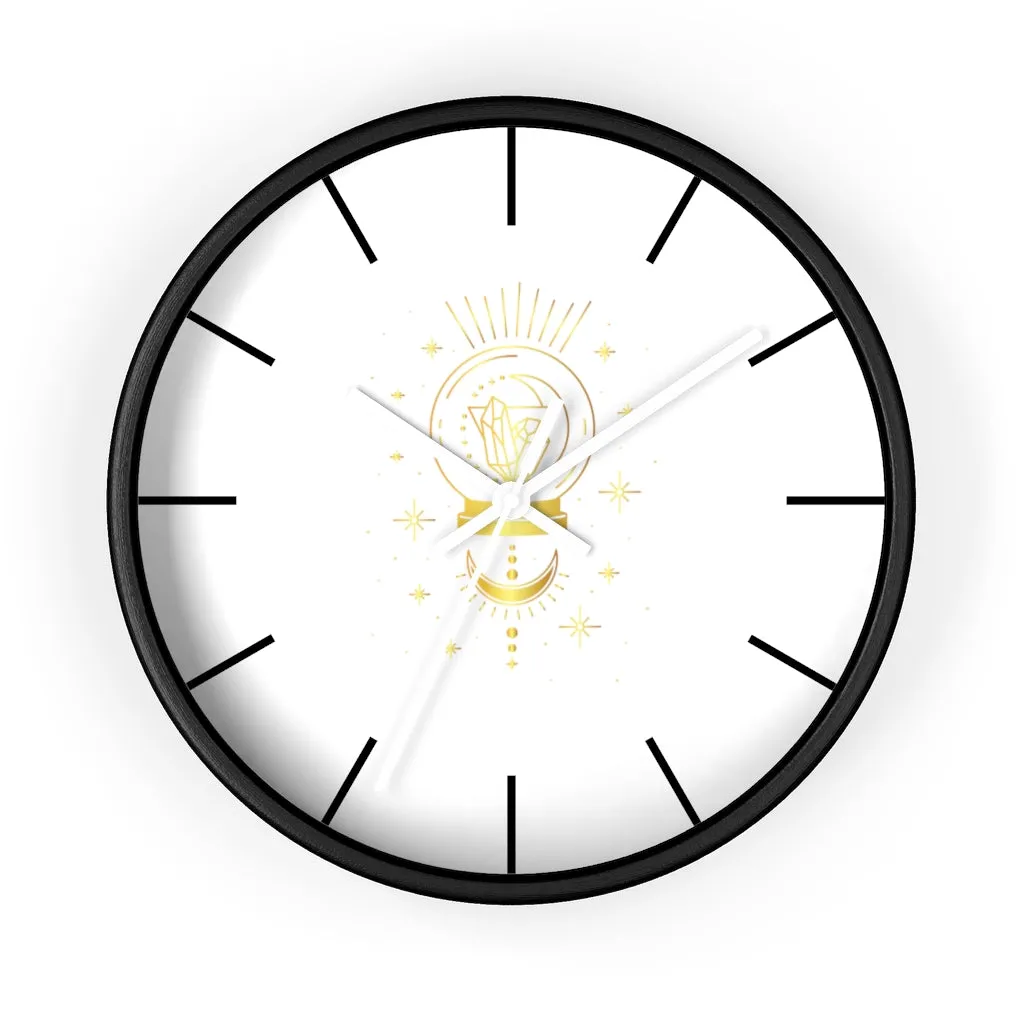 Yoga Spiritual Meditation Wall clock - Intuition 111 Angel Number