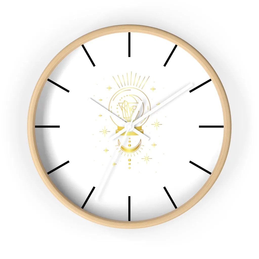 Yoga Spiritual Meditation Wall clock - Intuition 111 Angel Number