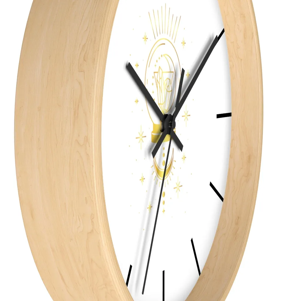 Yoga Spiritual Meditation Wall clock - Intuition 111 Angel Number