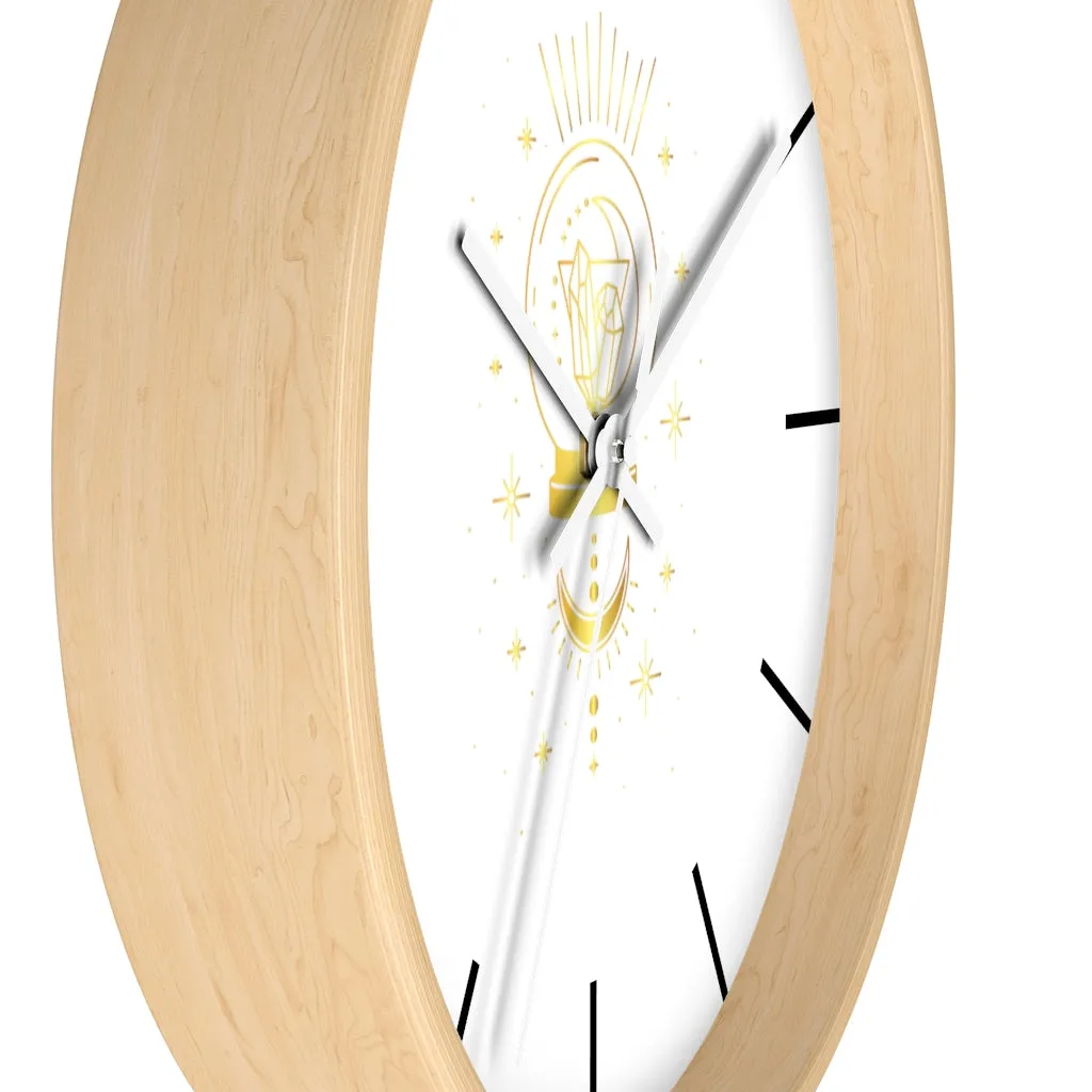 Yoga Spiritual Meditation Wall clock - Intuition 111 Angel Number
